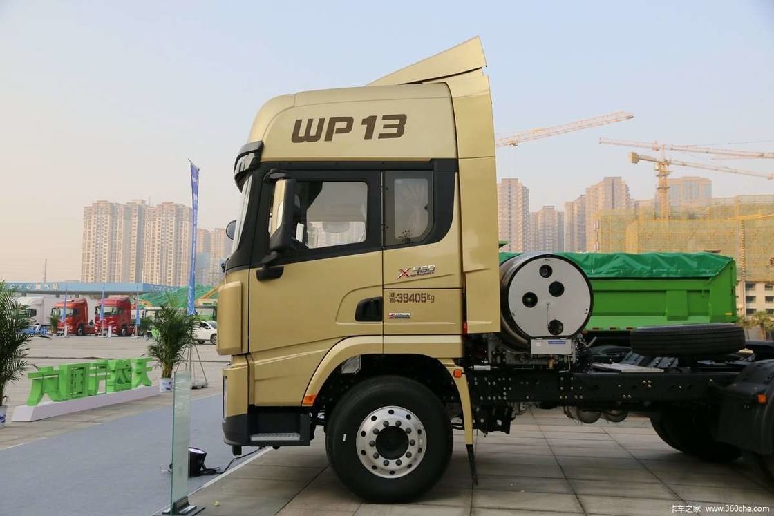 LNG 480HP SHACMAN X3000 6x4 xe tải kéo EuroV xe tải trắng đầu kéo