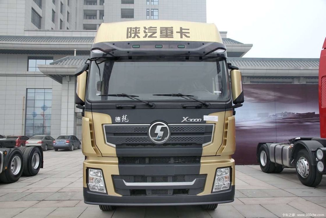 LNG 480HP SHACMAN X3000 6x4 xe tải kéo EuroV xe tải trắng đầu kéo