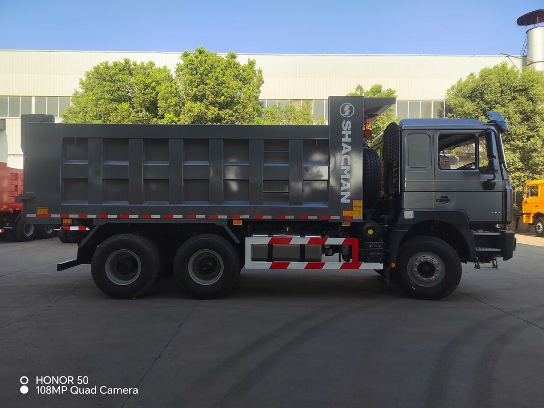 SHACMAN 3 trục xe tải dump nặng với 12.00R20 lốp xe 400L bể nhiên liệu và truyền động cơ 430HP EuroII 25 tấn