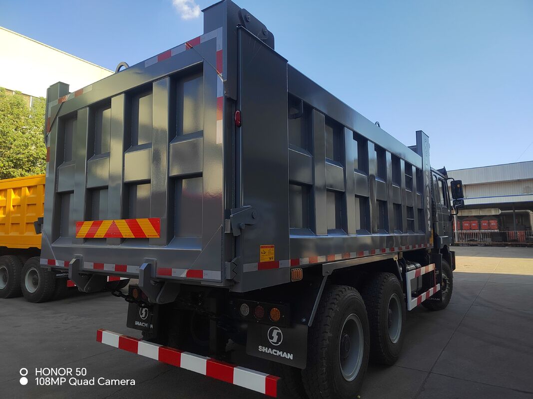SHACMAN 3 trục xe tải dump nặng với 12.00R20 lốp xe 400L bể nhiên liệu và truyền động cơ 430HP EuroII 25 tấn